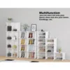 8-Tier Shoe Organizer for Closet, 32-Pair Shoe Storage Cabinet, White, Metal 4