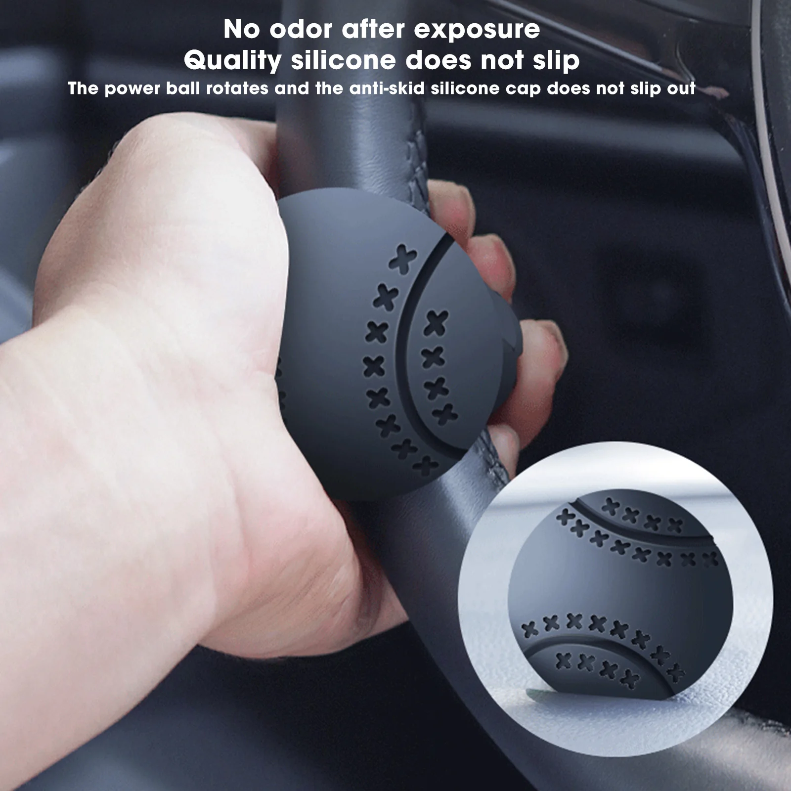 Car Steering Wheel Booster 360 Degree Rotation Steering Wheel Knob Ball