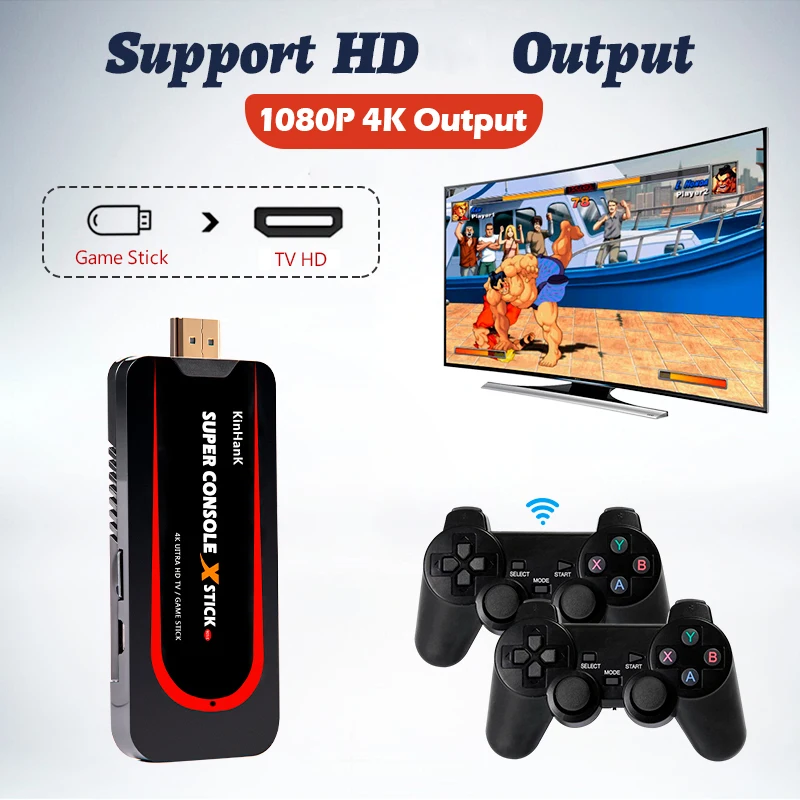 Super Console X Stick Mini Console Per Videogiochi Retrò Per Psp/Ps1/Dc/N64/Mame Doppio Controller Player 4K 50000 + Game 50 + Emulatore