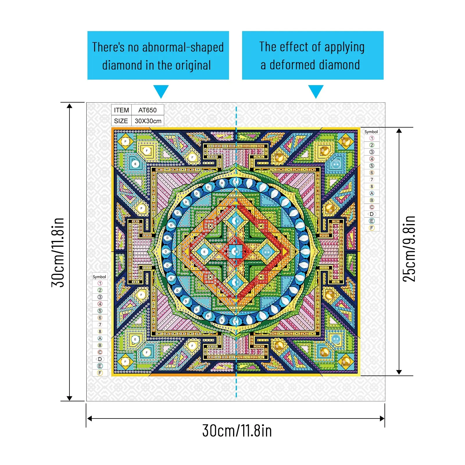 DIY Mandala flower 5D Special Shape Diamond Art Kits for Beginners,Diamond Art Painting Kits for Home Wall Decoration Gift