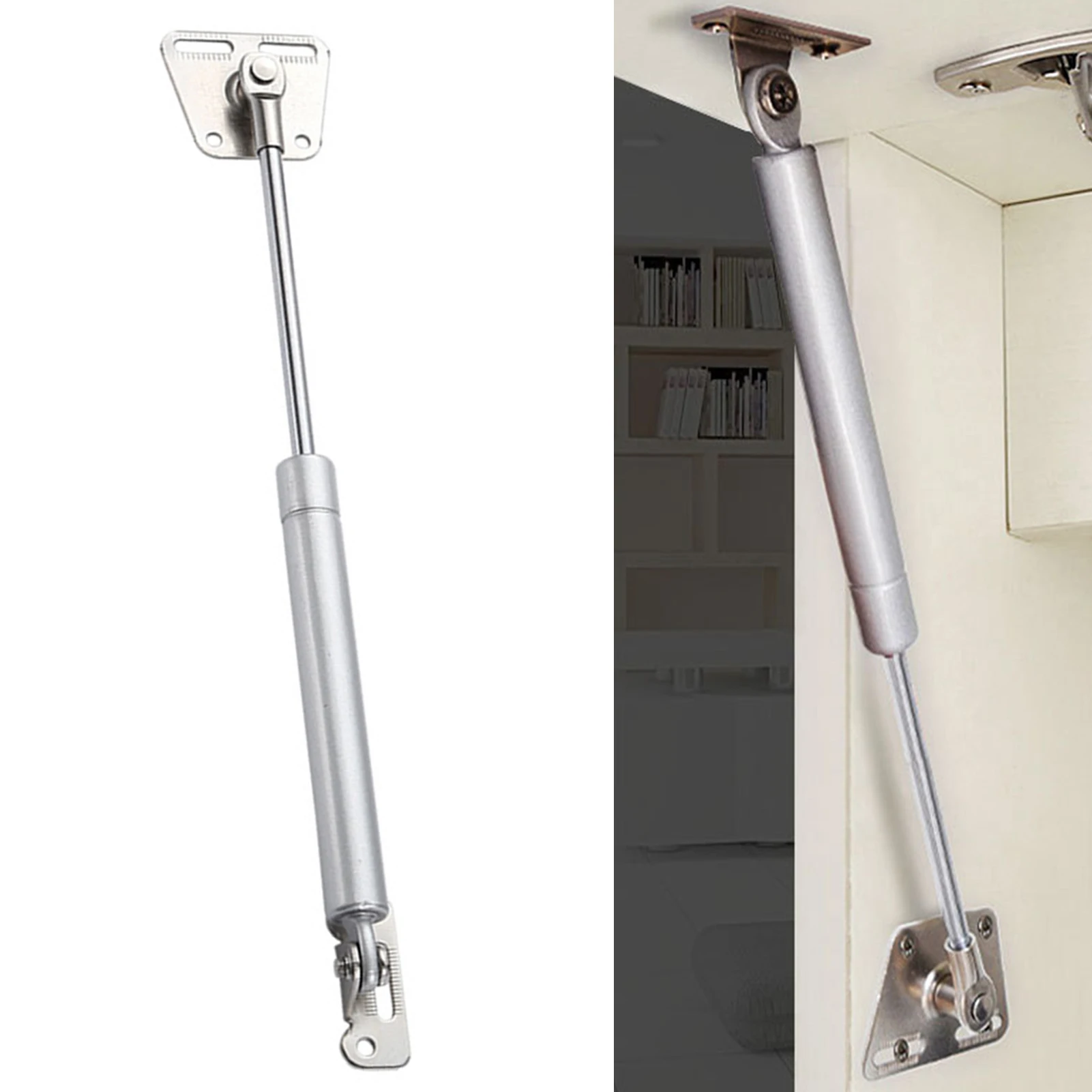 Gas Shocks Lift ชุดสนับสนุนแก๊ส Strut บานพับตู้ฮาร์ดแวร์ติดตั้ง Telescopic POLE สําหรับตู้หนังสือลิ้นชักเฟอร์นิเจอร์อุปกรณ์เสริม 1