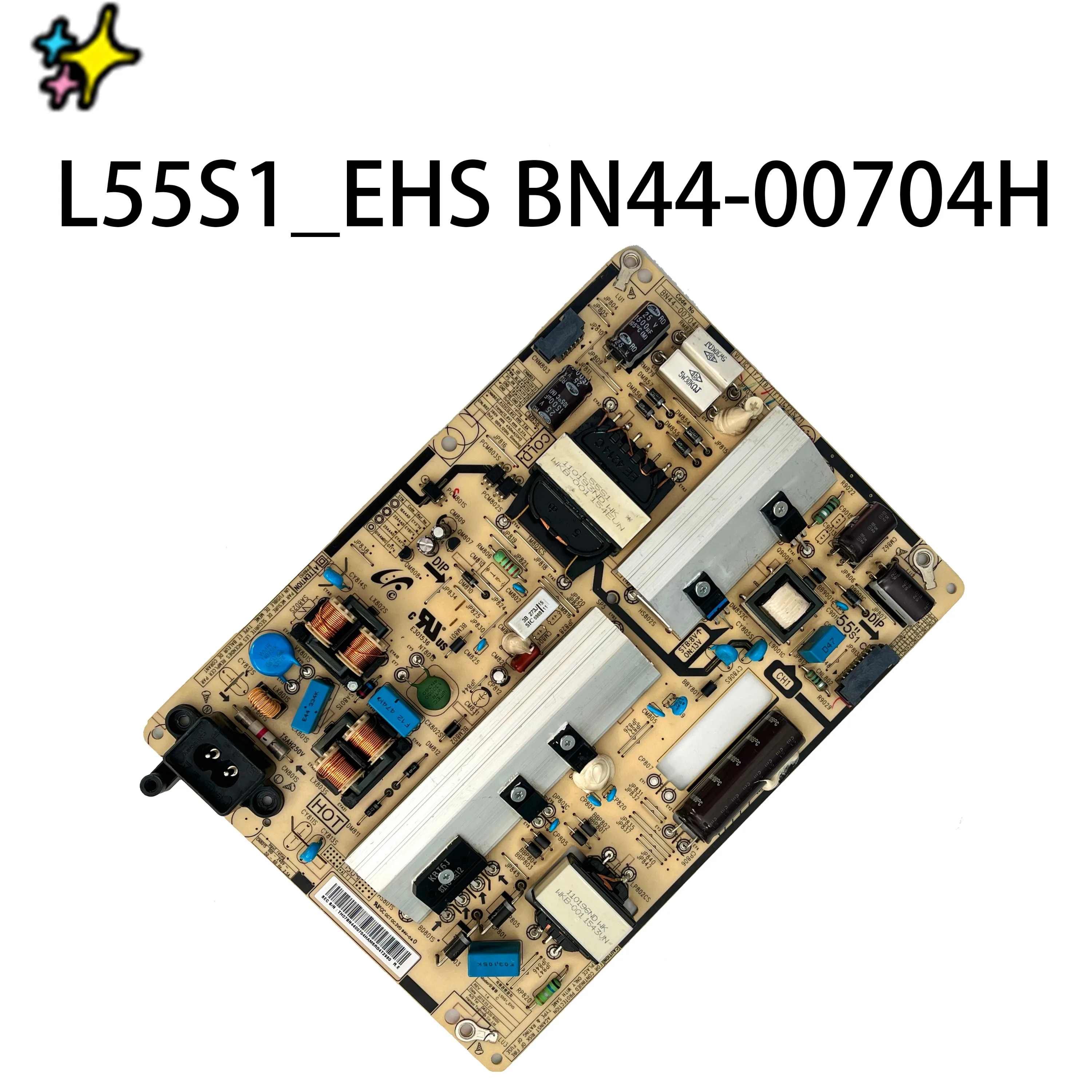 

Authentic Original TV Power Board L55S1_EHS BN44-00704H Works Normally And is for LED TVs UE55J6250SUXZG UE50H5000AK Accessories