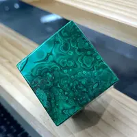 1pc Natural stone malachite Crystal Rubik's Cube Chakra Spiritual Meditation Reiki Feng Shui room decorated with healing 2