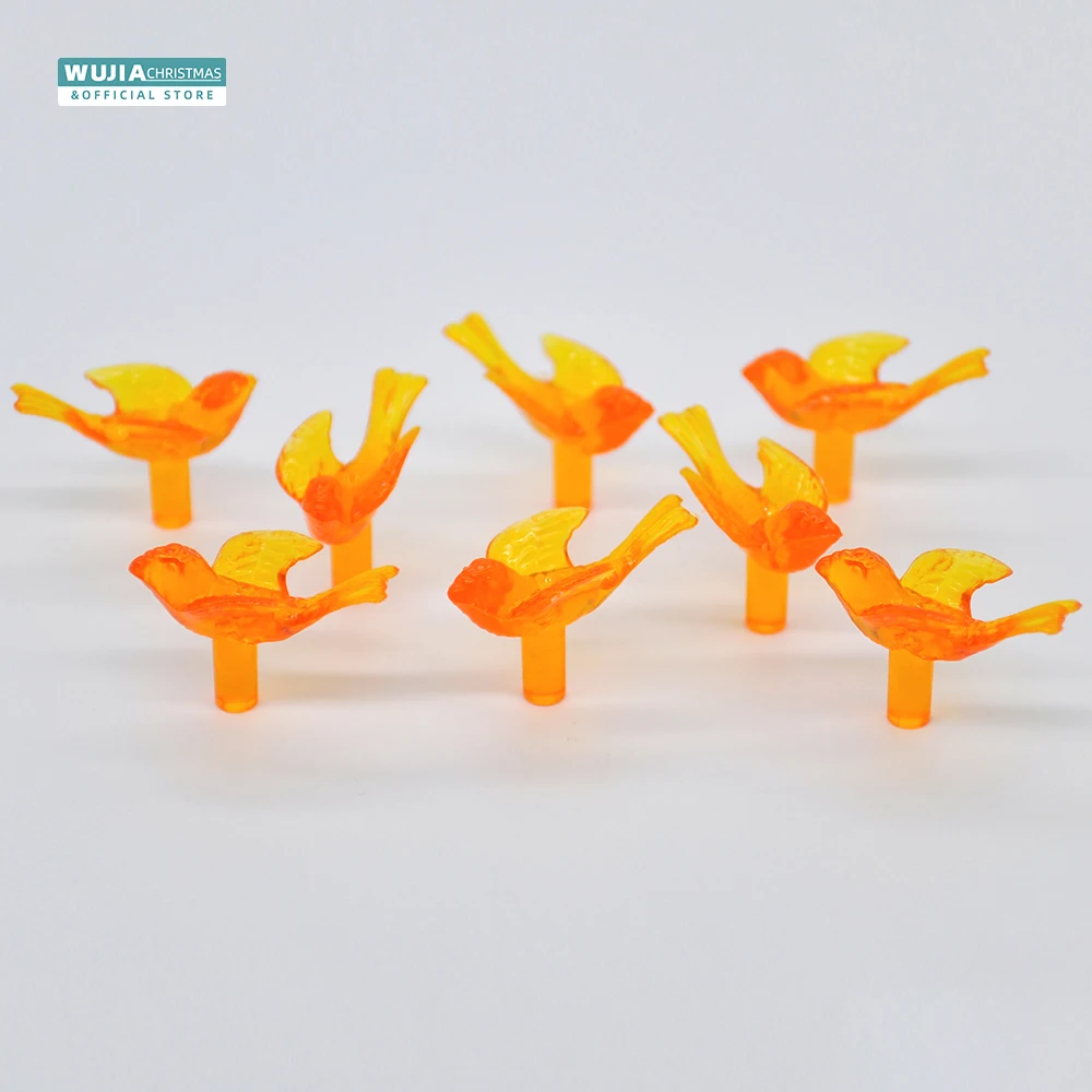 Christmas Tree Decoration Christmas Lamp Decoration 50pcs Creative Hobbies Ceramic Christmas Tree Replacement Lights Medium Multi Color Bird/Dove Light Country Art No&euml;l Accessories