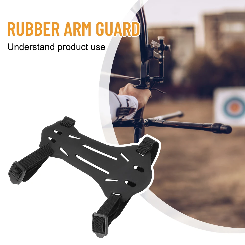 

Premium Rubber Arm Guard, Archery Guard for Recurve Hunting Bow, Ensures Optimal Protection and Performance 17g