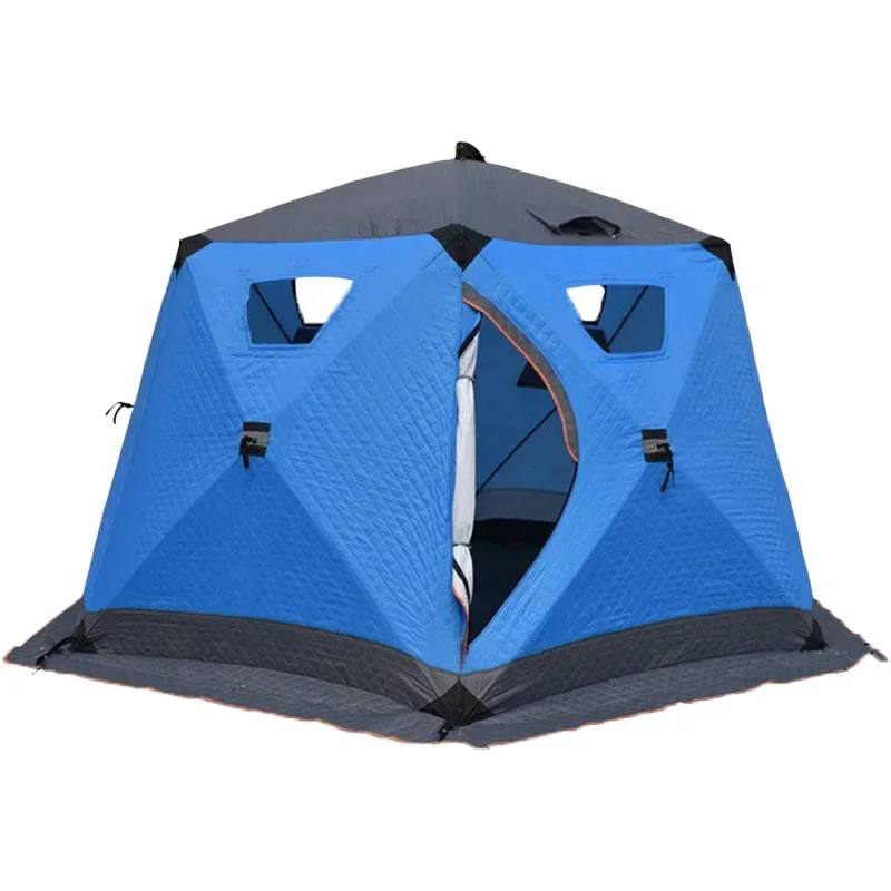 custom ome High Quality thermal insulated tents for winter camping outdoor  sauna cube Tents Pop Up  Winter ice Fishing  tent 6
