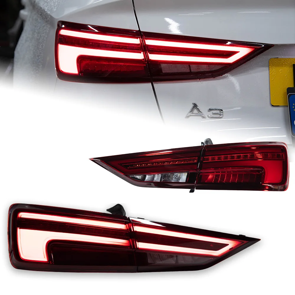 AKD Car Styling LIGHT for Audi A3 8V Sedan Tail Lights 2013-2020 LED Tail Lamp DRL Dynamic Signal Brake Reverse Automotive Accessories