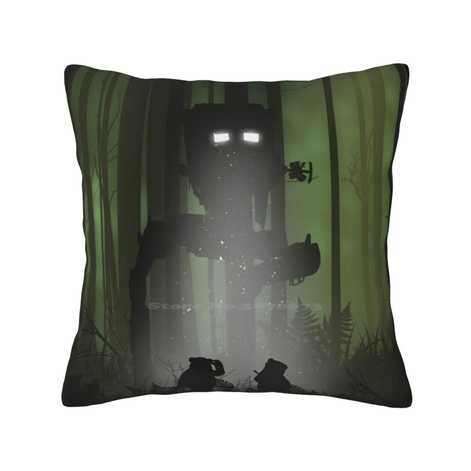 Endor Misadventures Home Sofa Car Cushion Cover Federa Retro Vintage Wards Ewoks At St Endor R2D2 C3Po Sci Fi Travel Forest