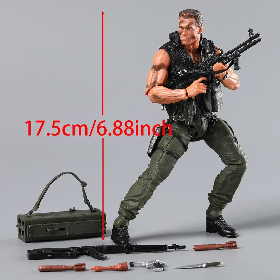 【最安値に挑戦】 NECA シュワルツェネッガー アクションフィギュア コマンドー ミリタリー