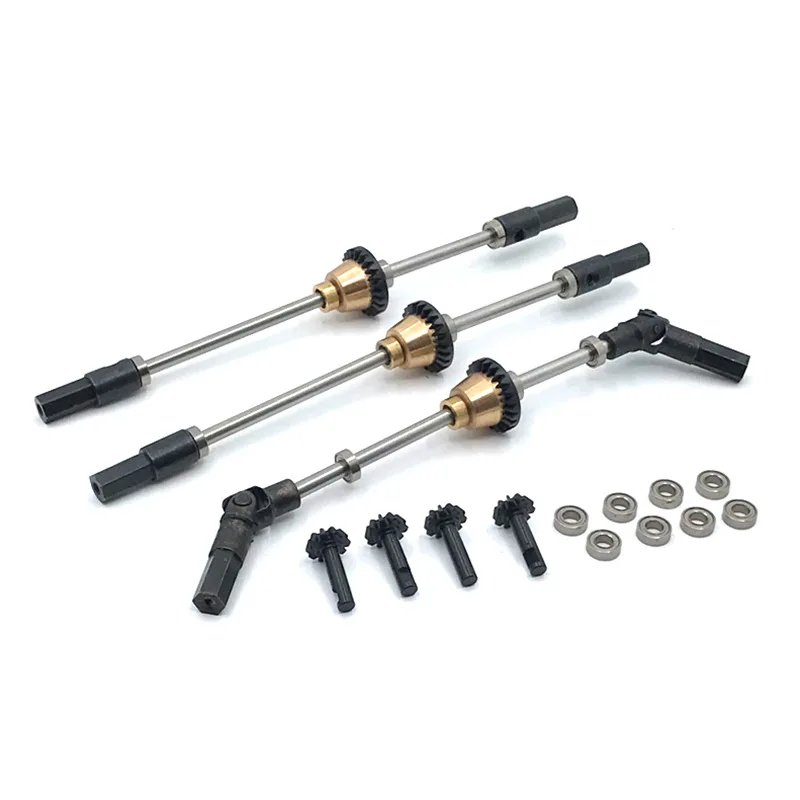 

WPL C14 C24 C34 B14 B24 B16 B36 D12 MN D90 MN99S Metal Front Middle Rear Axle Steel Gear Drive Shaft RC Car Upgrades Parts