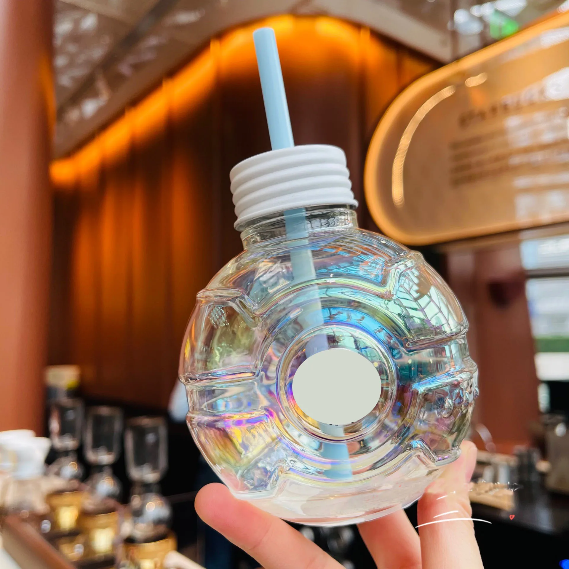 

Star Papa Summer Valentine's Day Gift Three-dimensional Diamond Cut Pattern Magic Goddess Glass Water Cup Coffee Cup