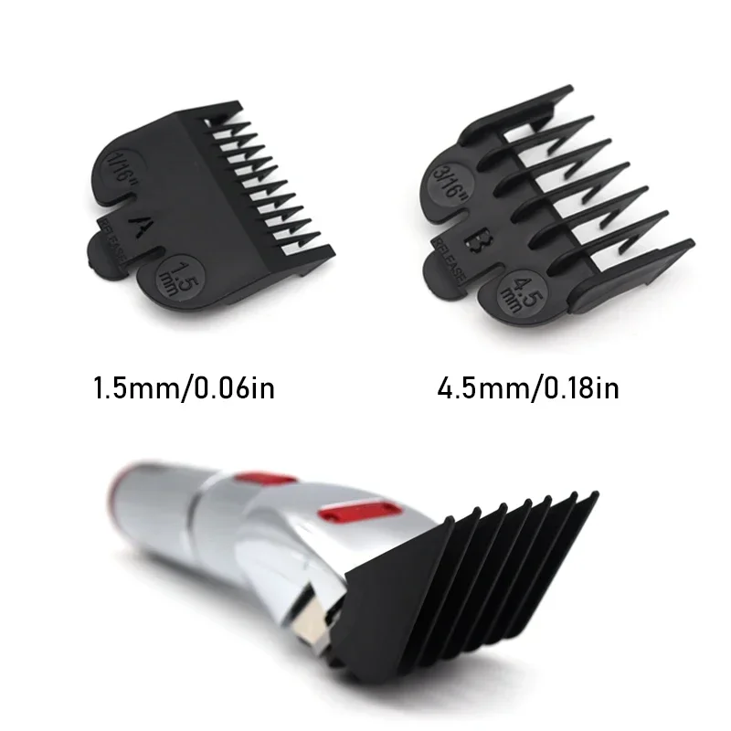 1.5/4.5mm 2pcs Hair Cutting Combs for Professional Hair Trimmer Machine Universal Guards Barber Accessories Trimmer Limit Combs 2pcs universal car billet aluminum window crank handle replacement winder riser truck pickup door professional auto tool