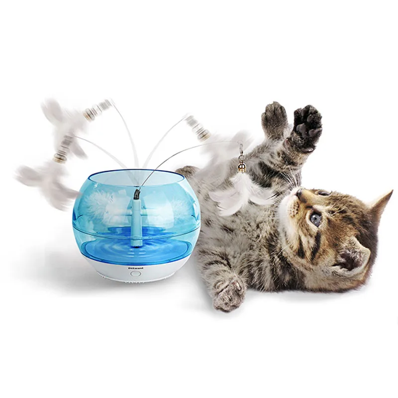 

Interactive Cat Toy Stick Electronic Tumbler Cat Toy Fish Tank Automatic Turntable Self Healing Artifact Funny Kitten Stuff BB