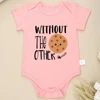 Can't Have One Without The Other Twin Baby Boys Clothes Bodysuits Cute Print Fashion Newborn Onesie Summer Ropa De Bebe Niña 4