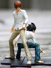  24cm Death Note Anime Figure Light Yagami L Action Figure 1160# Yagami Light 1200# L Lawliet Figurine Collectible Model Doll Toy 