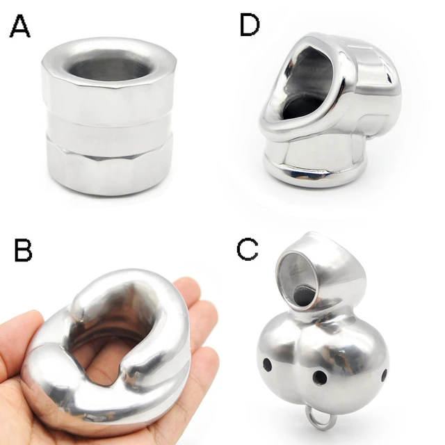 Ball Squeezer Chamber Heavy Bdsm Screw Testicle Squeezer Scrotum Pendant  Stainless Steel Ball Stretchers Slave Sex Toys For Men - Penis Rings -  AliExpress