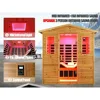 Outdoor Sauna 3 Person Infrared Sauna, Infrared Saunas for Home,1950W Low EMF Far Infrared Sauna Old Fir Wooden Sauna with Light 2