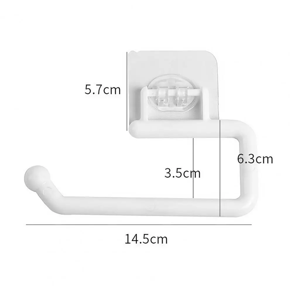 Kitchen Paper Roll Holder Towel Hanger Rack Wall Mounted Self Adhesive Paper Towel Hanger Kitchen Bathroom Supplies