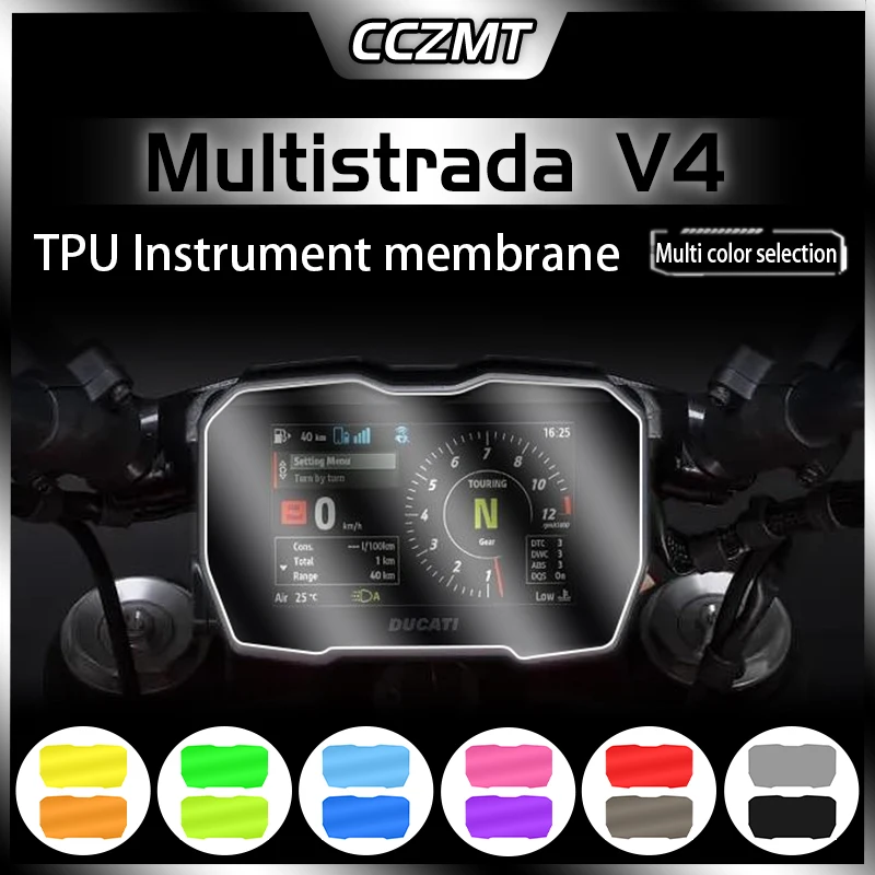 For Ducati Multistrada V4 Pikes Peak v4S Sport 2021 Motorcycle Scratch Cluster Screen Dashboard Protection Instrument Film 2023 digital cluster virtual cockpit m sport for bmw 1 series e87 e81 e88 f20 f21 car multimedia player dashboard speed meter