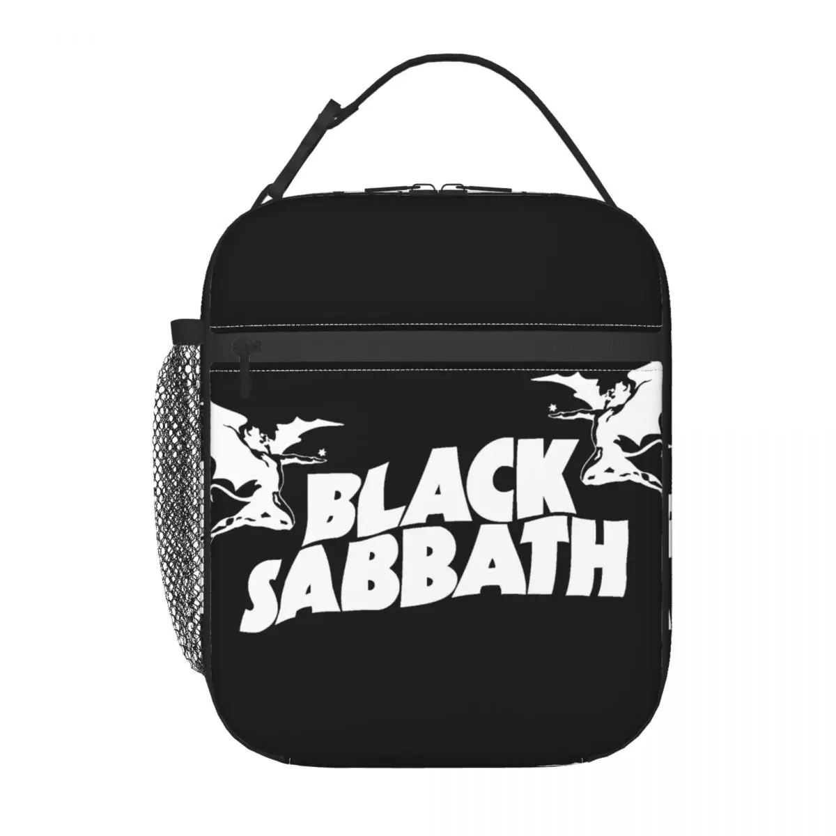 

Insulated Lunch Bag Black Sabbathe Lunch Box Tote Food Handbag