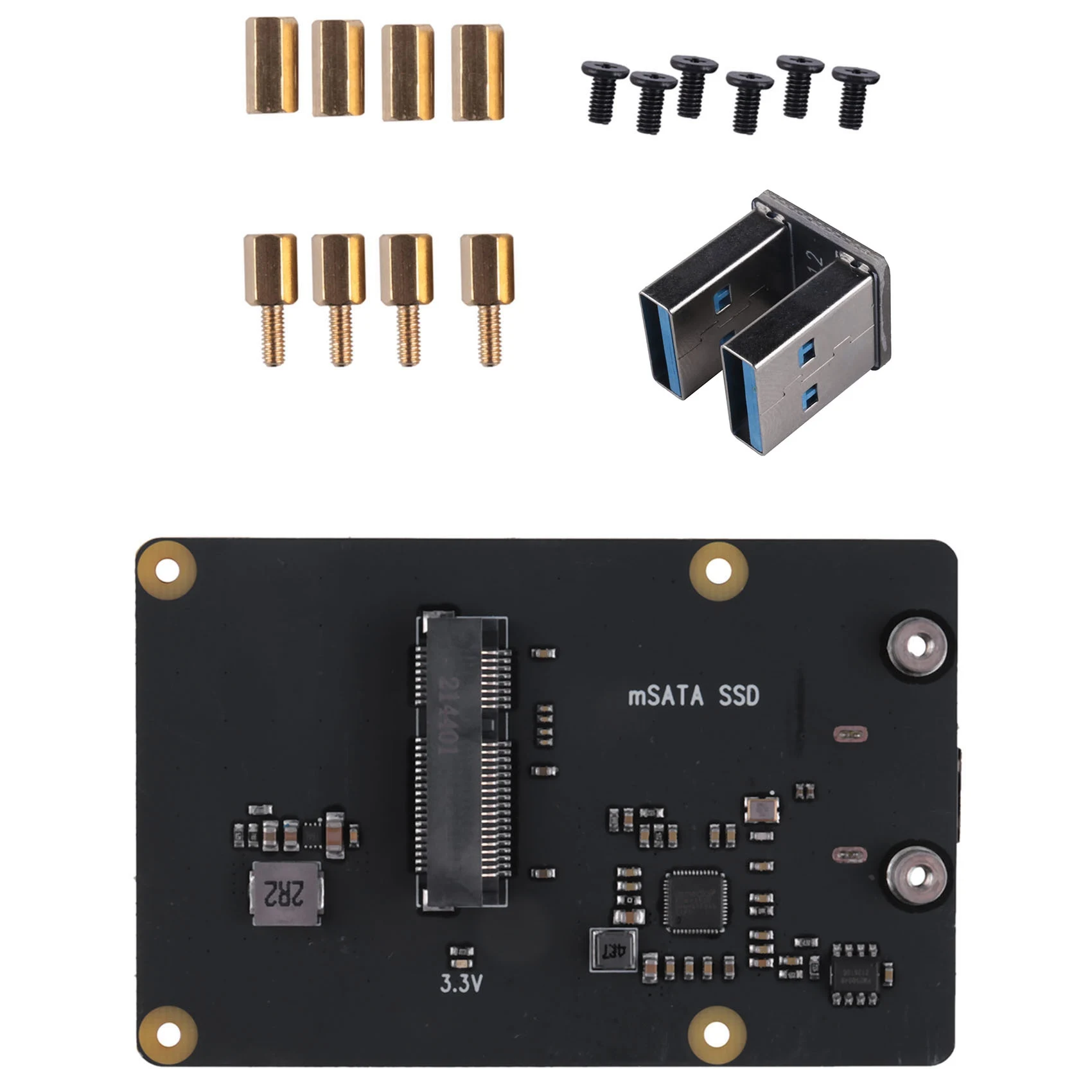 

Для Raspberry Pi 4 MSATA SSD адаптер X857, для Raspberry Pi 4 Model B X857 V2.0 MSATA SSD Плата расширения USB3.0 модуль