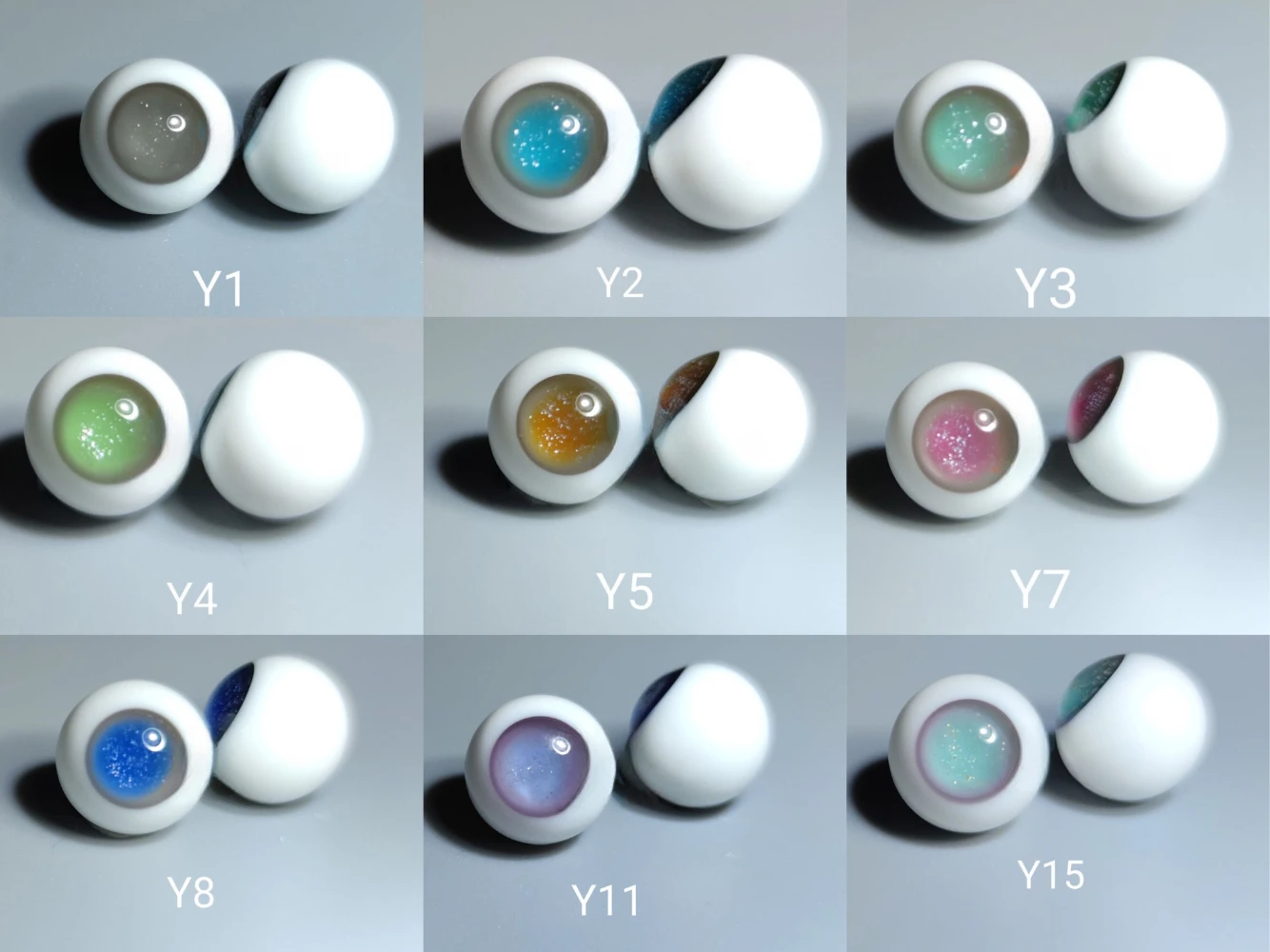 

New 8mm 10mm Doll's Eyes for 1/8 Bjd Doll Ob11 Glass Eyeballs with Movable Diy Girl Toys Dress Up Play House Doll Accessories