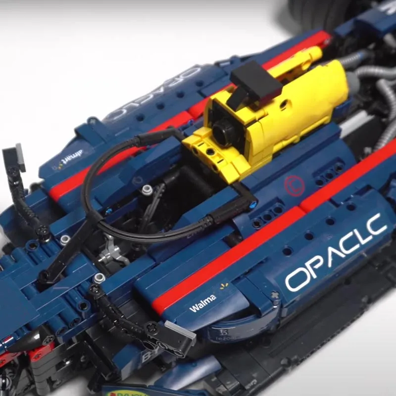 MOC-104269 F1 RB18 팀 스테이크 1:8 체중계 포뮬러 1 레이스카 모델 조립 키트, 크리에이터 블록 브릭, 어린이 장난감 생일 선물, 신제품