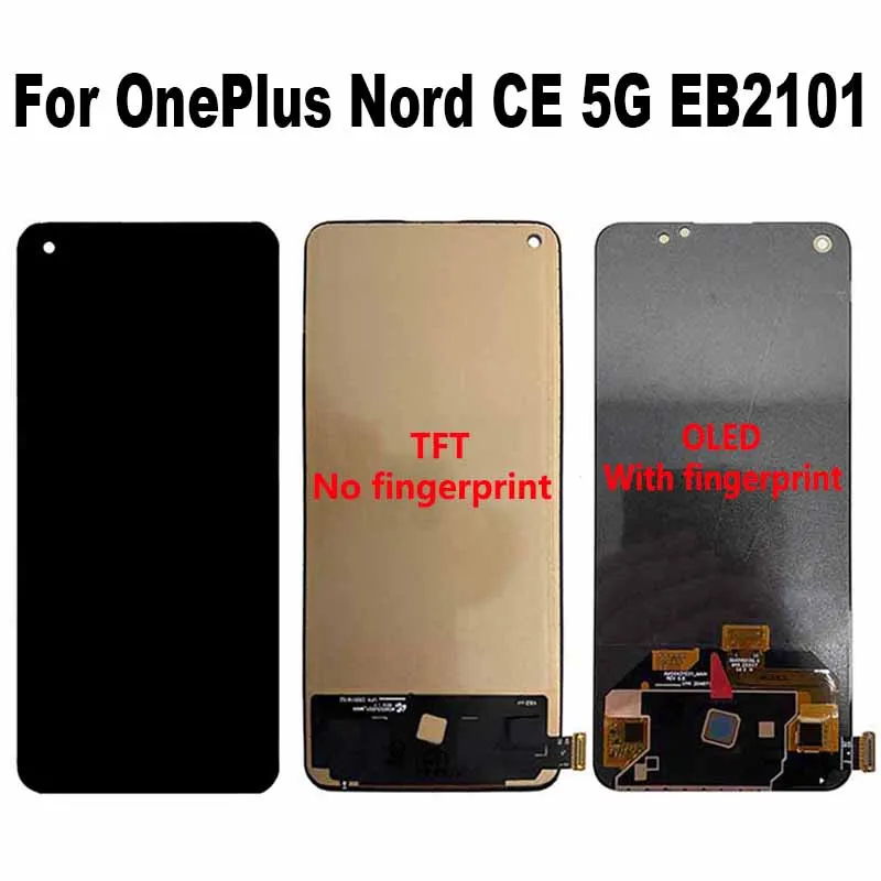 For OnePlus Nord CE 5G EB2101 EB2103 LCD Display Touch Screen Digitizer Assembly For OnePlus Nord Core Edition 5G