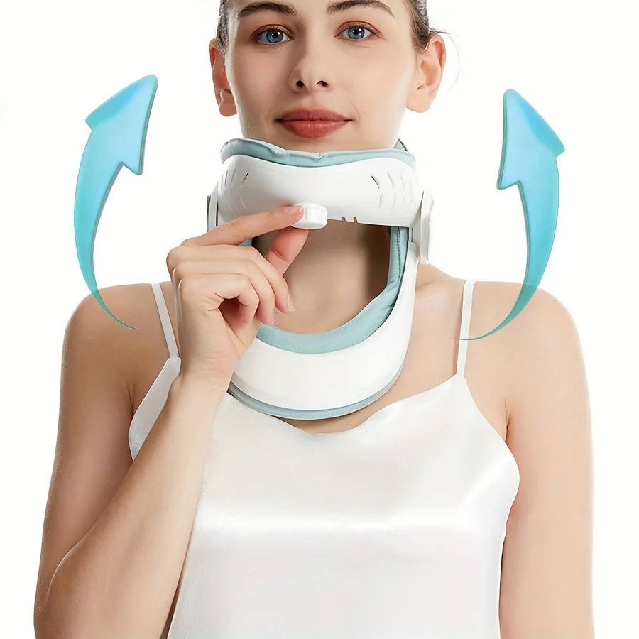 Cervical Neck Traction Device With Ergonomic Airbag Support_voghion.com