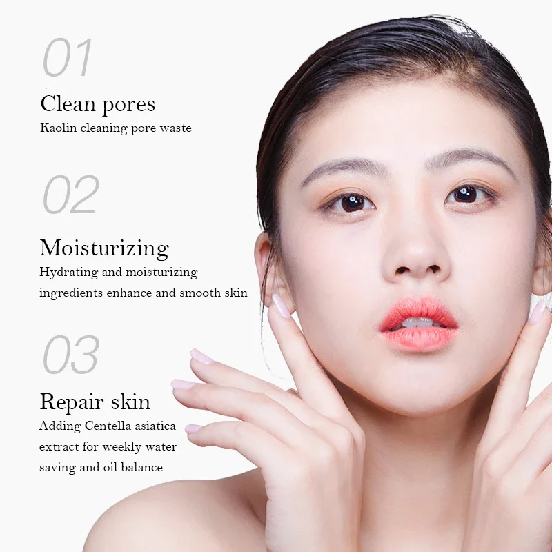 Bioaqua 8Pcs/Set Pudding Face Mask Avocado Hyaluronic Acid Moisturizing Deep Cleaning Face Masks Mud Cream Beauty Skin Care