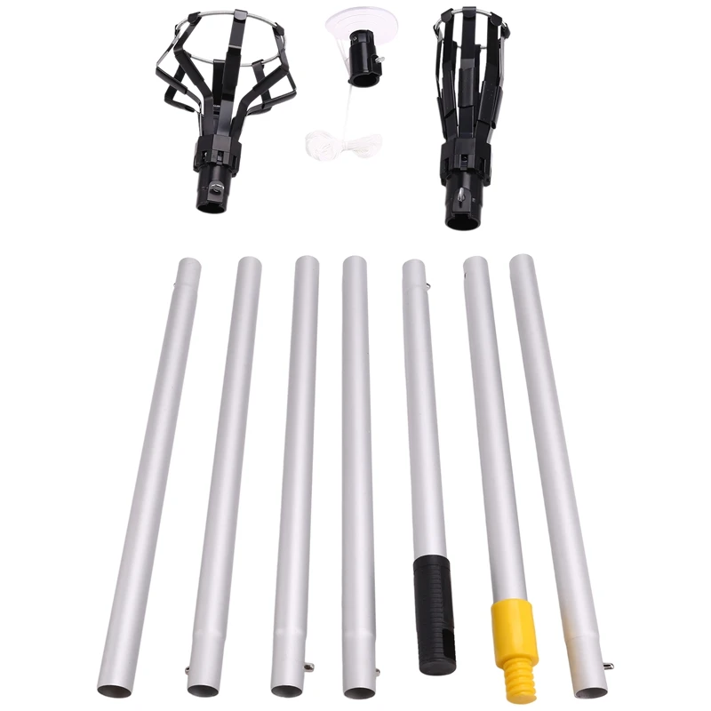 High ceiling light bulb changer assembled extension rod