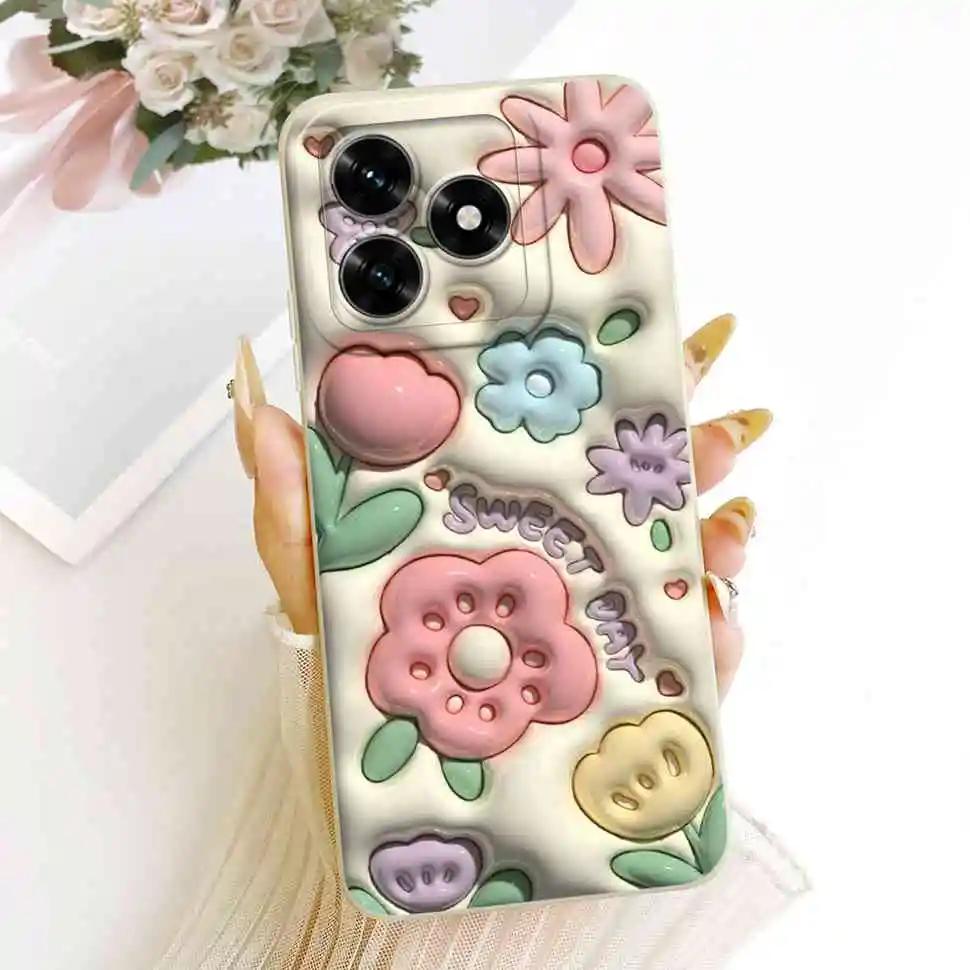 Lovely Sweet Rabbit Panda Soft Silicone Phone Case - Shockproof Bumper Cover