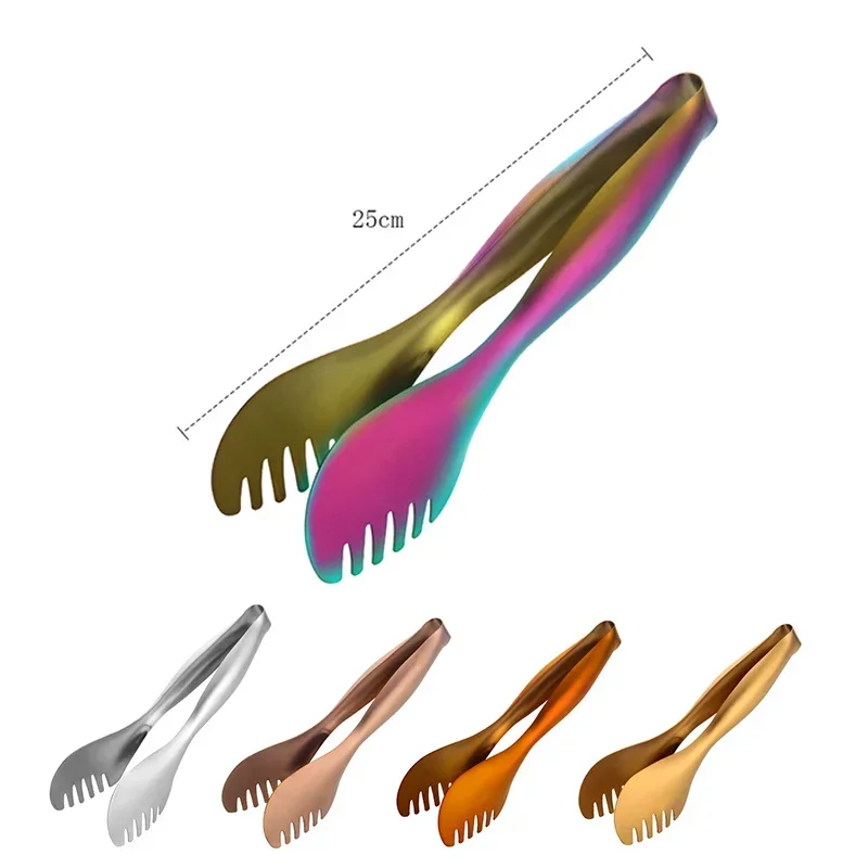 Ustensiles de cuisine, pinces alimentaires en acier inoxydable 1 pièce, pince à pain dorée, pince à salade, pâtisserie de cuisson, pinces à Buffet barbecue, cuisine 1 Ustensiles de cuisine, pinces alimentaires en acier inoxydable 1 pièce, pince à pain dorée, pince à salade, pâtisserie de cuisson, pinces à Buffet barbecue, cuisine 1