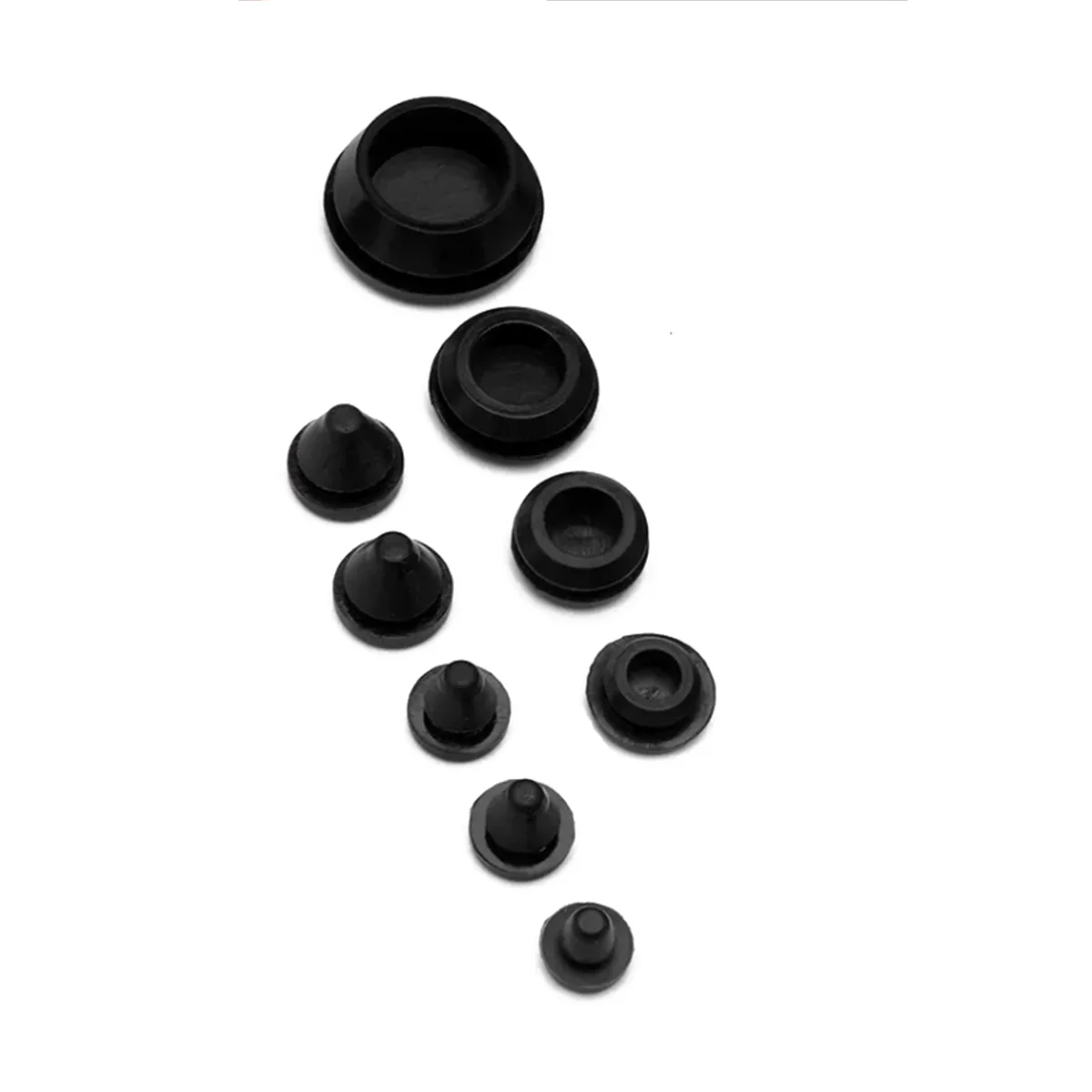 M6M7M8M9 Silicone T-Shaped High-Temperature Resistant Plug Elastic Hollow Sealing Plug Transparent Dustproof Round Hole Cover
