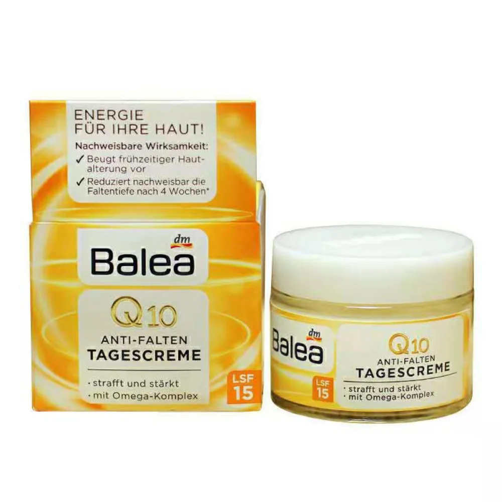 

Balea Coenzyme Q10 Day Cream 24 Hours Anti Wrinkle Lifting Tightening Moisturizing Face Cream 50ml Deep Hydration Anti-aging