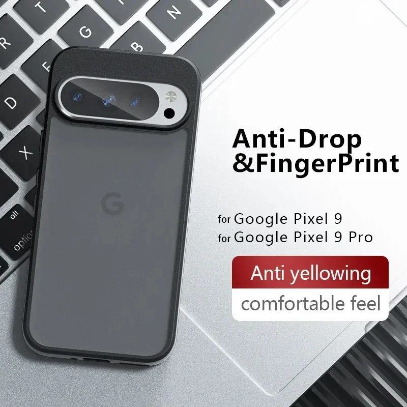 Militärisch robuste, stoßfeste Hülle für Google Pixel 10 9 11 Pro XL 10A 9A 8A 7A 6A 10 9 8 7 6 Pro, matte Hybrid-Hartschalen-PC-Abdeckung – Detail 2