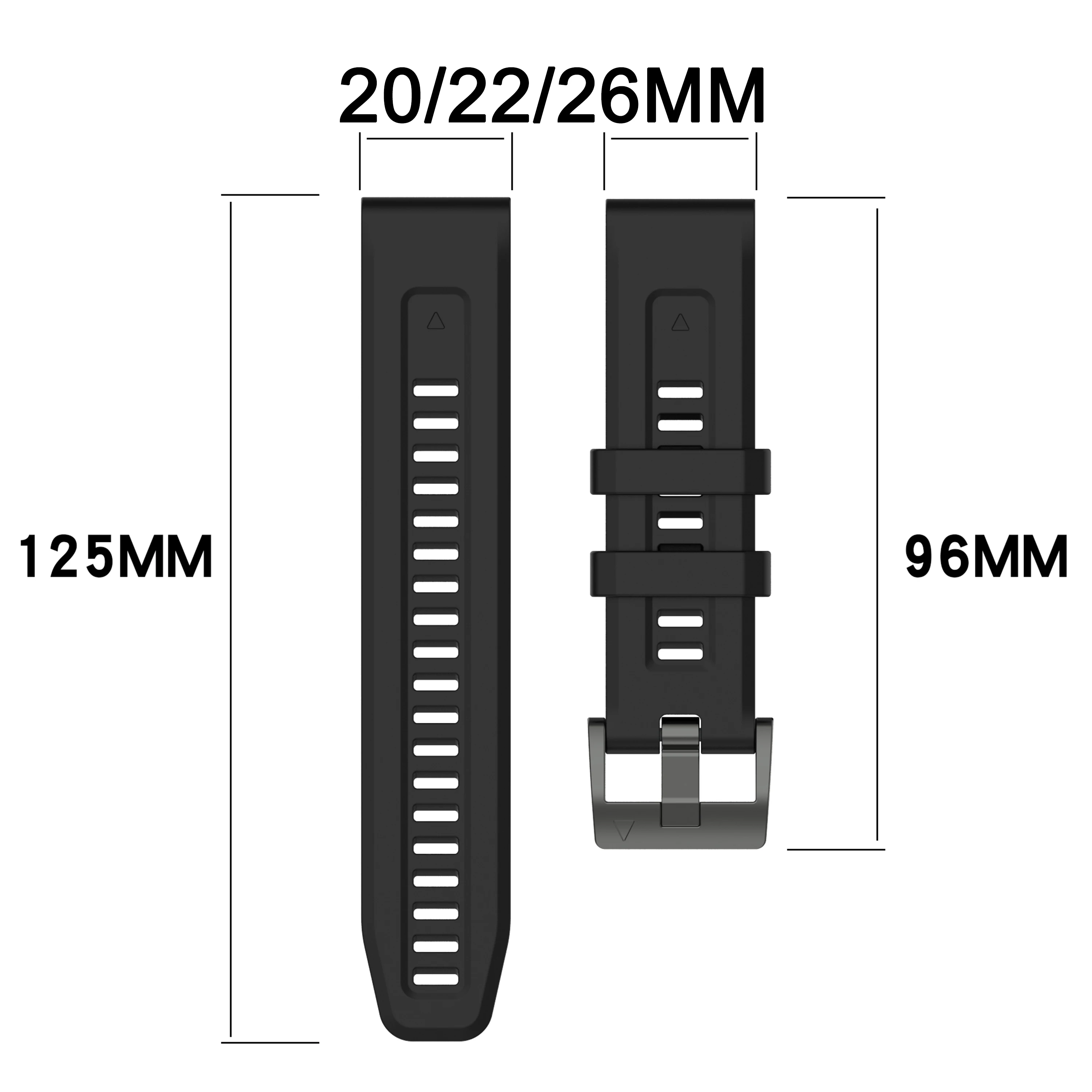 22 26mm Garmin Fenix 7 7X 6 6X 6S Pro 5 5X 3HR Ʈ ġ Ǹ  ո Ʈ  Correa