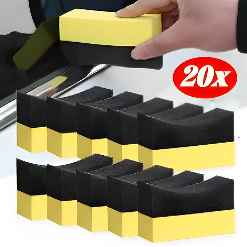 Car Tire Cleaning Sponge Tool with U Shaped Design
