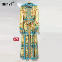 WINYI gros robes musulmanes pour femme robe maxi imprimé fleuri caftan abaya dubaï luxe été bohème robe de soirée 3