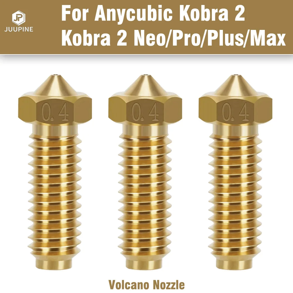 Nozzles Brass 0.4mm 3D Printer Nozzle For Anycubic Kobra 2 Volcano Nozzles For Kobra2/ Kobra2 Pro/Kobra2 Max/ Kobra2 Plus