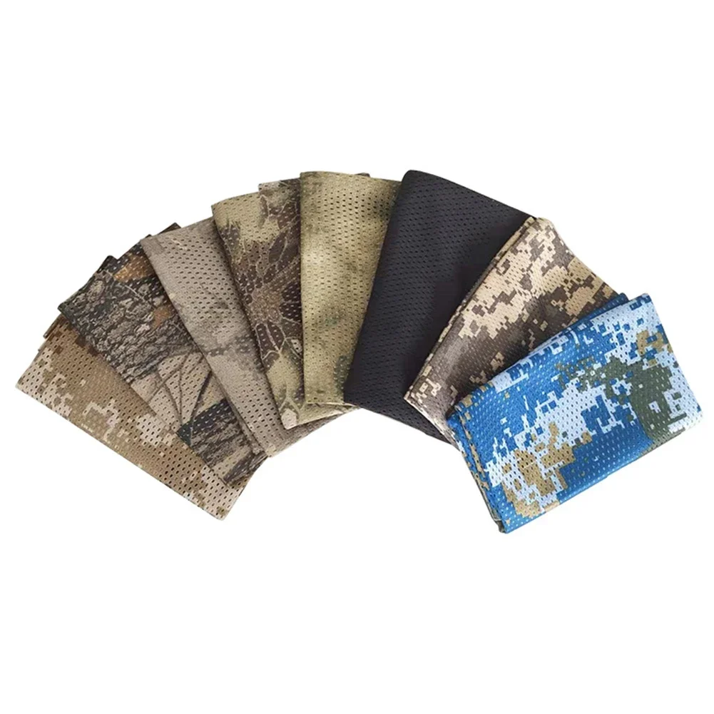 Tactical Scarf Outdoor Camouflage Mesh Net Scarves Camo Scarves Sport Sniper Face Veil Wargame Camping Hunting Cycling 5