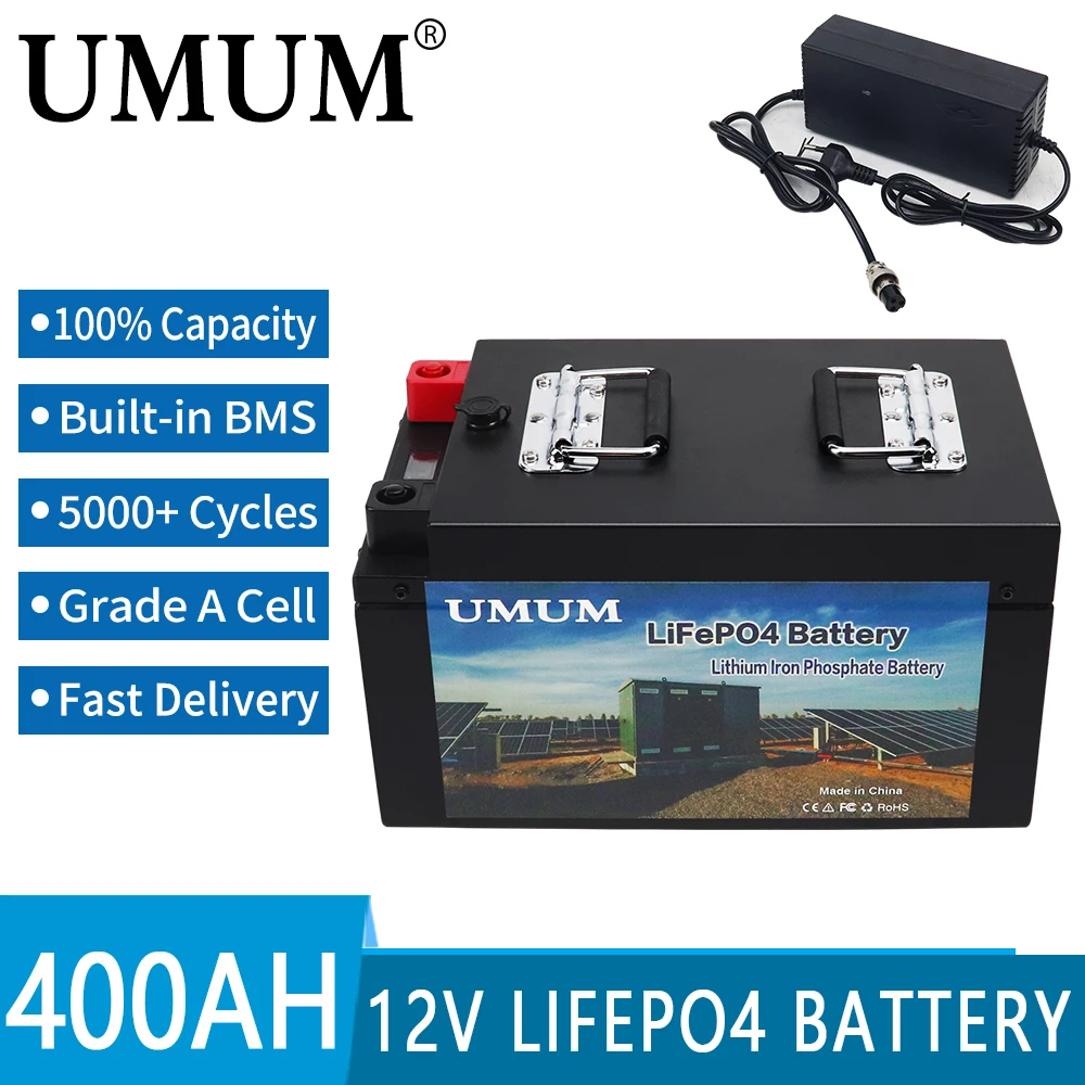 Batería de iones de litio 12v 300ah LIFEPO4 paquete de batería