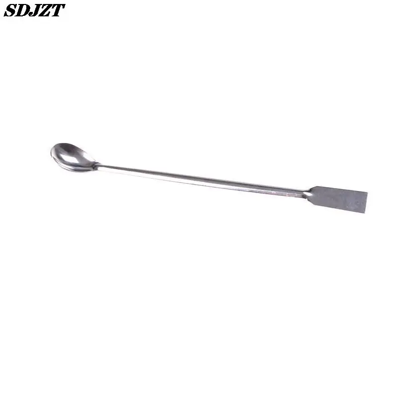 lab supplies Horn Spoon,Medicinal ladle with Spatula,Home Household Handy Tools Length 200mm Laboratory Supplies for Teaching