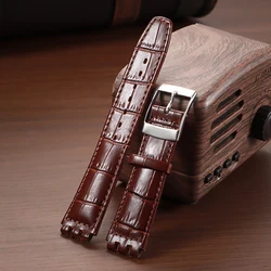 Vintage Brown Genuine Leather Watch Strap - Unisex Sport Band Accessories Bracelet - 19mm (Brown)