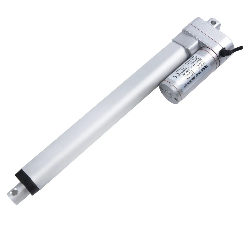 고성능 강력한 전기 선형 액추에이터 모터, 10 인치, 12 인치 스트로크, 12V, 24V, 3000N, 662lbs 하중, 250mm, 300mm