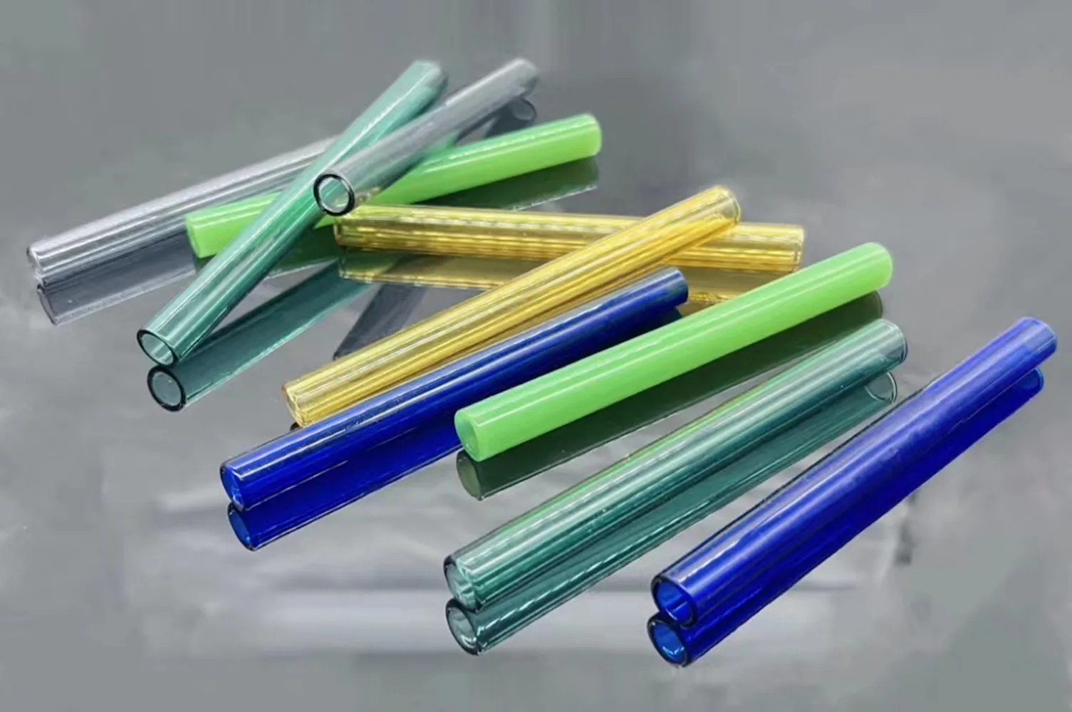 4 Inch Long 5 Colors Glass Borosilicate Blowing Tubes 10 mm OD 2mm Thick Wall Tubing for Various Applications 6