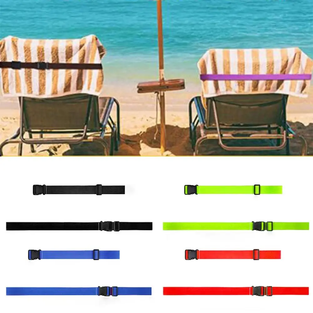 

for Lounge Chairs Beach Towel Clips Band New Portable Multifunctional Elastic Towel Band Windproof Blue Color Beach Towel Holder