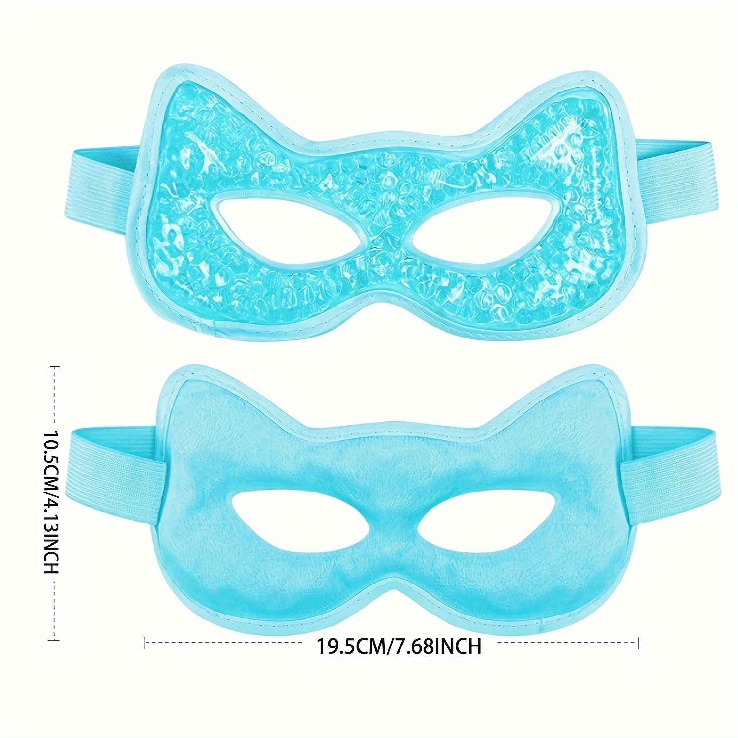 Gel Eye Mask with Eye Holes Reusable Hot Cold Therapy for Puffiness Dark Circles/Eye Bags Dry Eyes Stress Relief Cold Eye Mask