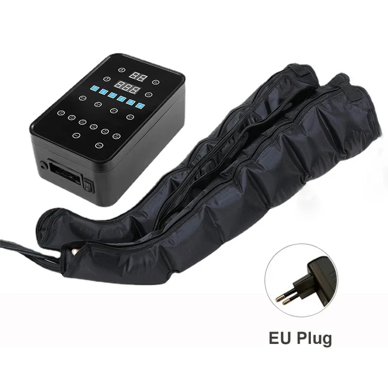 6 Chambers Air Compression Massage System Whole Body Massager Compression Pump Recovery Boots Foot Leg Massage Machine AirWrap