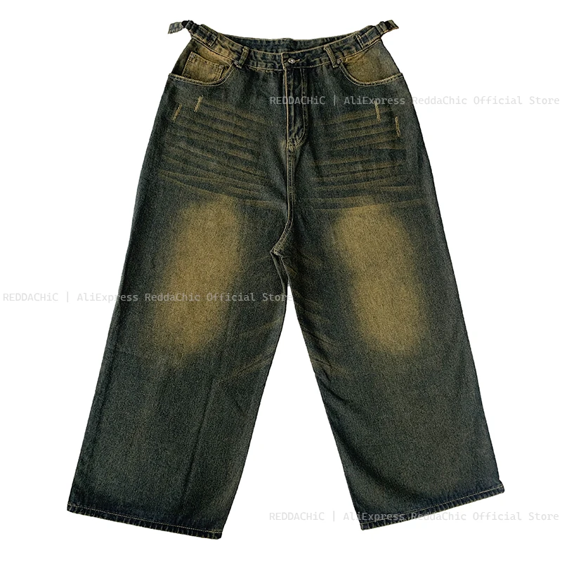 Zewool Baggy jeans voor heren, hiphop brede skaterjeans, extra losse denimbroek in Y2K, skateboard, streetwear-stijl, A20 Zwart, XXL Zewool Baggy jeans voor heren, hiphop brede skaterjeans, extra losse denimbroek in Y2K, skateboard, streetwear-stijl, A20 Zwart, XXL